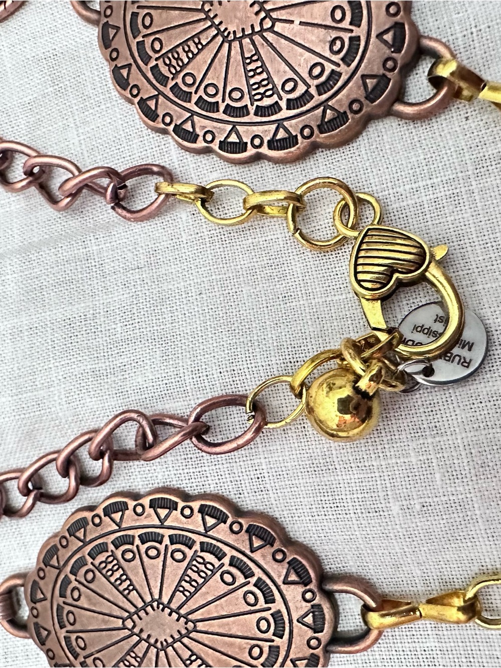 RUBYRUDI • Pendant Necklace Art to Wear UP CYCLED, Western SUSTAINABLE, OOAK - Picture 12 of 16